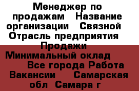 Менеджер по продажам › Название организации ­ Связной › Отрасль предприятия ­ Продажи › Минимальный оклад ­ 25 000 - Все города Работа » Вакансии   . Самарская обл.,Самара г.